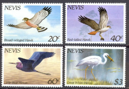 Nevis Sc# 403-406 MNH 1985 Birds - St.Kitts And Nevis ( 1983-...)