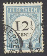 Netherlands Sc# J8a (Type I-34 Loops) Used 1881-1887 12 1/2c Postage Due - Impuestos