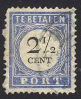 Netherlands Sc# J5a (Type I-34 Loops) Used (a) 1881-1887 1½c Lt Blue Definitive - Taxe