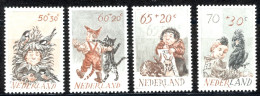 Netherlands Sc# B581-B584 MNH 1982 Children And Animals - Unused Stamps