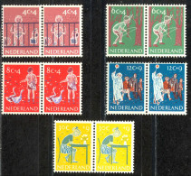 Netherlands Sc# B336-B340 MNH Pair 1959 Child Welfare - Unused Stamps