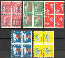 Netherlands Sc# B336-B340 MNH Block/4 1959 Child Welfare - Unused Stamps