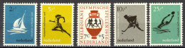 Netherlands Sc# B296-B300 MH 1956 Olympics - Unused Stamps