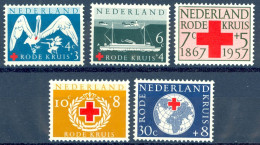 Netherlands Sc# B311-B315 MNH 1957 Red Cross - Unused Stamps