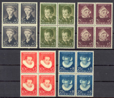 Netherlands Sc# B301-B305 MNH Block/4 1956 Child Welfare - Unused Stamps