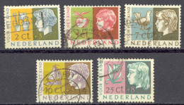 Netherlands Sc# B259-B263 Used 1953 Child Welfare - Oblitérés