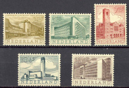 Netherlands Sc# B276-B280 MH 1955 Buildings - Unused Stamps