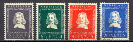 Netherlands Sc# B234-B237 Used 1952 Jan Van Riebeeck - Used Stamps