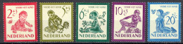 Netherlands Sc# B219-B223 MH (a) 1950 Needy Children - Ongebruikt