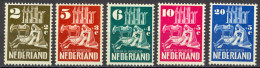 Netherlands Sc# B214-B218 MNH 1950 Church Ruins - Unused Stamps