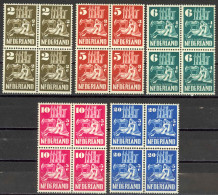 Netherlands Sc# B214-B218 MNH Block/4 1950 Church Ruins - Unused Stamps