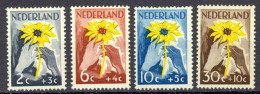 Netherlands Sc# B199-B202 MH (a) 1949 Red Cross - Unused Stamps