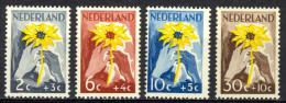 Netherlands Sc# B199-B202 MNH 1949 Red Cross - Unused Stamps