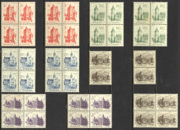 Netherlands Sc# B224-B228 MNH Lot/8 1951 Castles - Unused Stamps