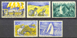 Netherlands Sc# B194-B198 MNH 1949 Social & Cultural Projects - Unused Stamps