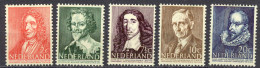 Netherlands Sc# B175-B179 MNH 1947 Social & Cultural Projects - Ongebruikt