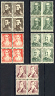 Netherlands Sc# B134-B138 MNH Block/4 1941 Famous People - Ungebraucht