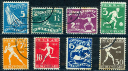 Netherlands Sc# B25-B32 Used (a) 1928 Olympic Games - Used Stamps