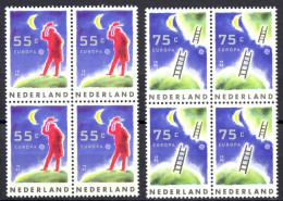 Netherlands Sc# 795-796 MNH Block/4 1991 Europa - Unused Stamps