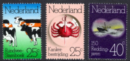 Netherlands Sc# 515-517 MNH 1974 Anniversaries - Ungebraucht