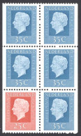 Netherlands Sc# 460c MNH Booklet Pane 1969-1975 Queen Juliana - Ongebruikt