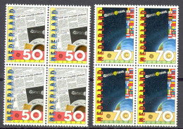 Netherlands Sc# 650-651 MNH Block/4 1983 Europa - Unused Stamps