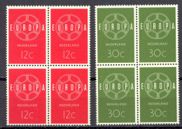 Netherlands Sc# 379-380 MNH Block/4 1959 Europa - Unused Stamps