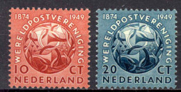 Netherlands Sc# 323-324 MH (b) 1949 UPU 75th - Nuovi