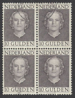 Netherlands Sc# 322 Used Block/4 1949 10g Queen Juliana - Used Stamps