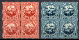 Netherlands Sc# 323-324 MNH Block/4 1949 UPU 75th - Unused Stamps