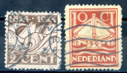 Netherlands Sc# 140-141 Used 1924 Royal Dutch Lifeboat Society 100th - Gebruikt