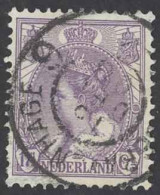 Netherlands Sc# 71 Used (a) 1906 17 1/2c Violet Queen Wilhelmina - Gebruikt