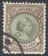 Netherlands Sc# 52 Used 1896 1g Princess Wilhelmina - Used Stamps