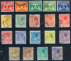 Netherlands Sc# 142-160 Used 1924-1926 Definitive - Usati