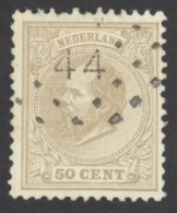 Netherlands Sc# 31 Used (a) 1872-1888 50c King William III - Gebraucht