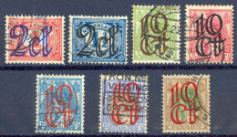 Netherlands Sc# 117-123 Used 1923 Overprints - Gebraucht