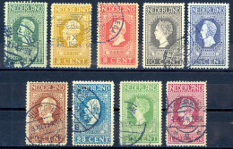 Netherlands Sc# 90-98 Used 1913 2 1/2c-1g King William I - Used Stamps