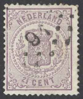 Netherlands Sc# 22 Used (a) 1870 2 1/2c Coat Of Arms - Oblitérés