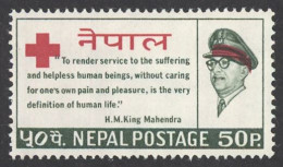 Nepal Sc# 196 MH 1966 King Mahendra - Nepal