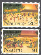 Nauru Sc# 341-342 MNH 1987 Christmas - Nauru