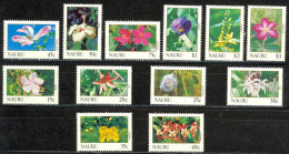 Nauru Sc# 380-392 MH 1991 Flowers - Nauru