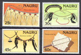 Nauru Sc# 334-337 MH 1987 Artifacts - Nauru