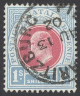 Natal Sc# 90 Used 1902-1903 1sh King Edward VII - Natal (1857-1909)