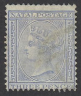 Natal Sc# 52 Used 1874-1878 3p Queen Victoria - Natal (1857-1909)