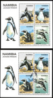 Namibia Sc# 824A Mixed Lot/2 MNH & FD Cxl (Souvenir Sheet) 1997 Jackass Penguins - Namibie (1990- ...)