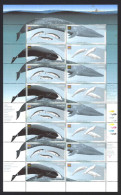 Canada Sc# 1871a MNH Pane/16 2000 46c Whales - Nuevos