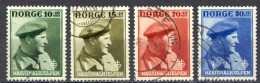 Norway Sc# B43-B46 Used 1946 Crown Prince Olav - Used Stamps