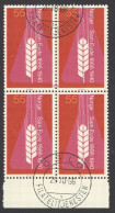 Norway Sc# 499 FD Cancel Block/4 1966 55o Wheat & Flask - Used Stamps