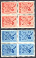 Norway Sc# 475-476 MNH Block/4 1965 Europa - Unused Stamps