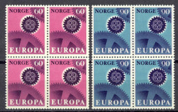 Norway Sc# 504-505 MNH Block/4 1967 Europa - Nuovi